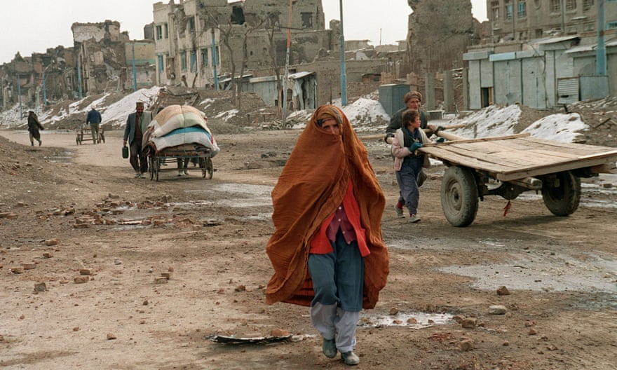 Civilians in Kabul, Afghanistan, February 1994