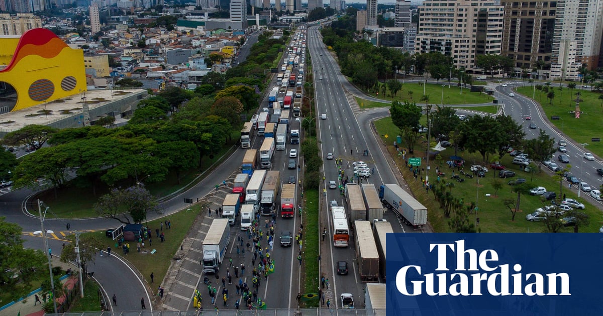 ‘We are for democracy’: Brazil football fans clear pro-Bolsonaro blockades