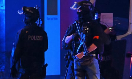 Armed police in Hamburg