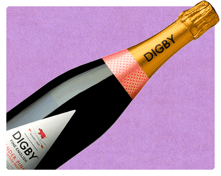 DIGBY Pink English sparkling wine.