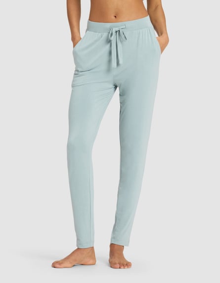 Cozy earth review: i tested the buzzy bedding and sleepwear brand. Here are its best, most comfy pieces | life and style Bamboo stretch-knit taper pants from cozy earth