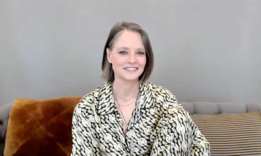 Sofa so good ... Jodie Foster at the Globes.