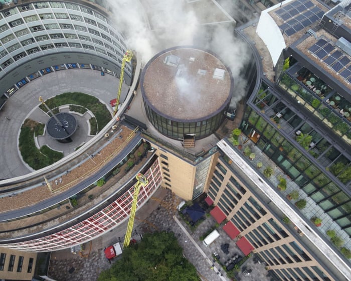 Firefighters tackle blaze at BBC’s former HQ in west London