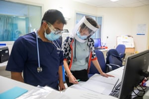 Staff on ward 30 analyse patient data.