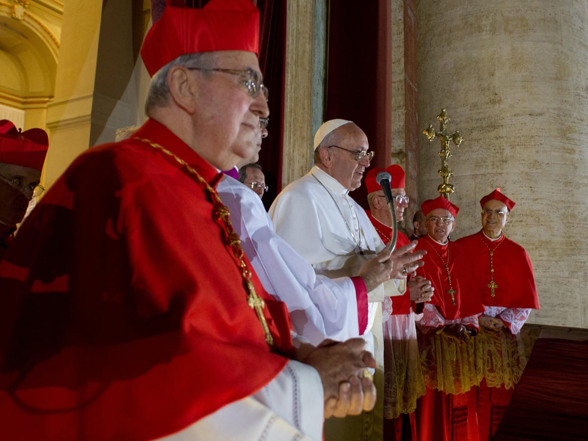 Cardinals gathered Vatican City red robes