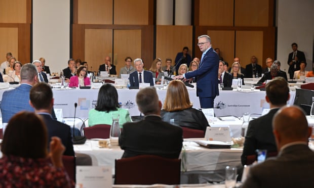 Anthony Albanese speaks at the end of the jobs and skills summit at Parliament House in Canberra, Friday, 2 September, 2022.