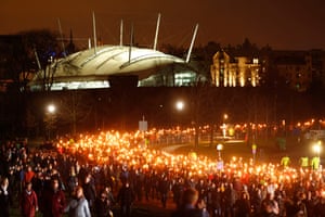 The torchlight procession