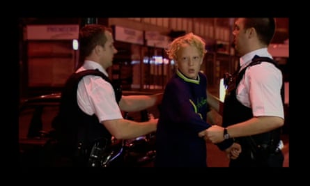 Craig, as seen in Staying Lost, aged about 14, being taken back to the children’s home by police.
