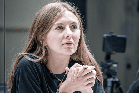 A closeup shot of designer Rosanna Vize