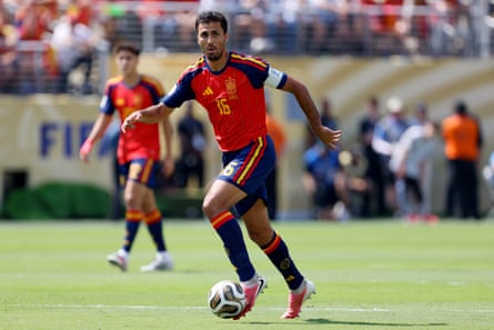 Rodri on the ball against Argentina