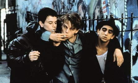 Hangin’ tough … Wahlberg (left) with Leonardo DiCaprio and James Madio in The Basketball Diaries.