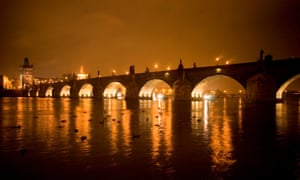 View of the Karluv most (Charles Bridge), Prague by night. Photo by Dan Chung Summer in the City Prague, Czech Republic
