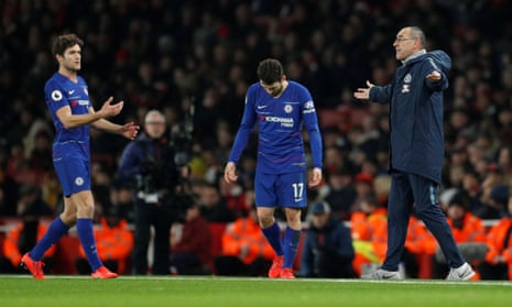 Sarri blasted his players after their 2-0 defeat at Arsenal&nbsp;