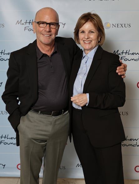 Perry’s manager Doug Chapin and his publicist Lisa Kasteler-Calio at the Matthew Perry Foundation.