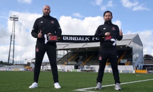 Filippo Giovagnoli and his Giuseppe Rossi pose in August after being appointed by Dundalk.
