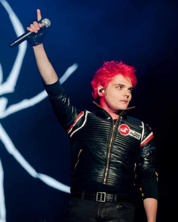 Gerard Way performing at the 2011 Leeds festival.