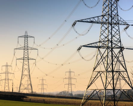An electricity pylon of the National Grid in Wales