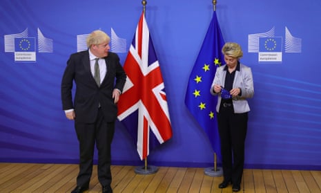 Boris Johnson and Ursula von der Leyen