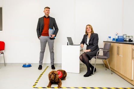 James Logan of the London School of Hygiene and Tropical Medicine and Claire Guest, co-founder of Medical Detection Dogs.