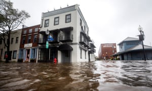 Flooding in Wilmington, North Carolina during Hurricane Florence in September 2018.