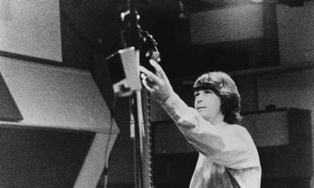 a man at a microphone