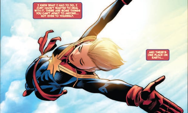 Pages from The Life of Captain Marvel, written by Margaret Stohl.
