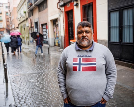 Mohammed Elahi Alam Alam runs an association in Madrid that helps undocumented workers.