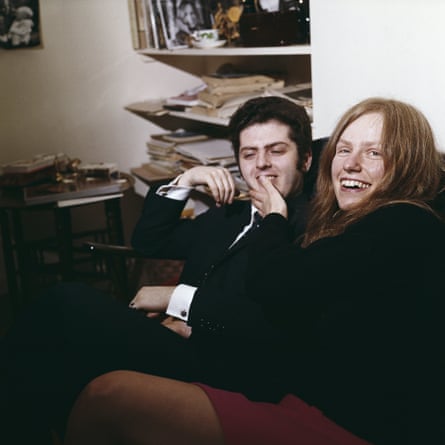 Daniel Barenboim and Jacqueline du Pré at their London home in 1973.