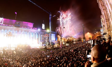 The opening of Liverpool’s reign as European capital of culture in 2008.