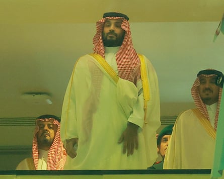 Crown Prince Mohammed bin Salman attending the King Cup of Champions final in Jeddah last Friday.