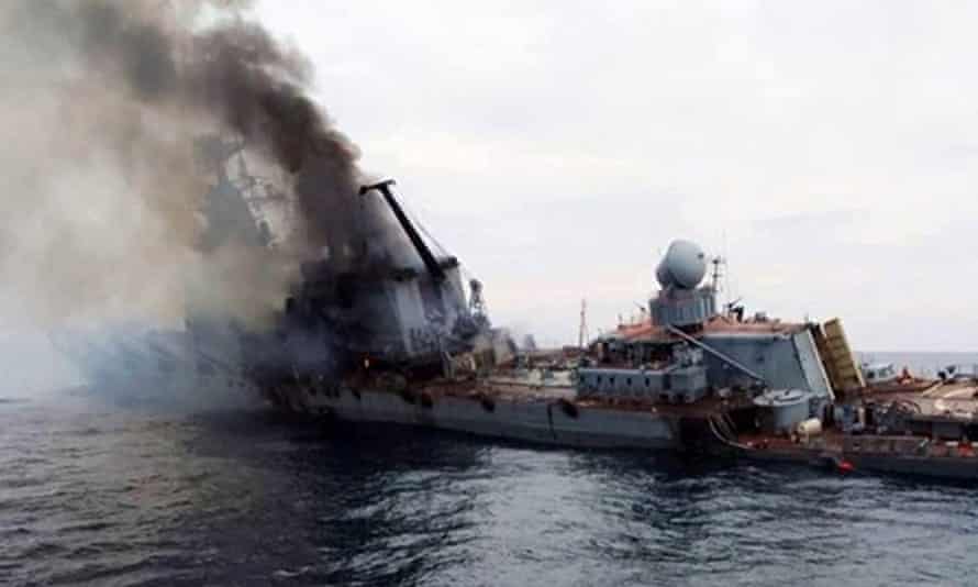 Russian flagship the Moskva sinks in Black Sea after being struck by Ukrainian missiles, Russia