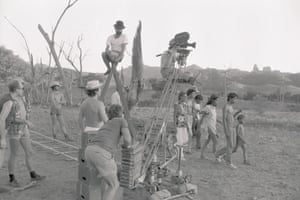 The shoot for David Bowie’s music video, Let’s Dance, in rural New South Wales.