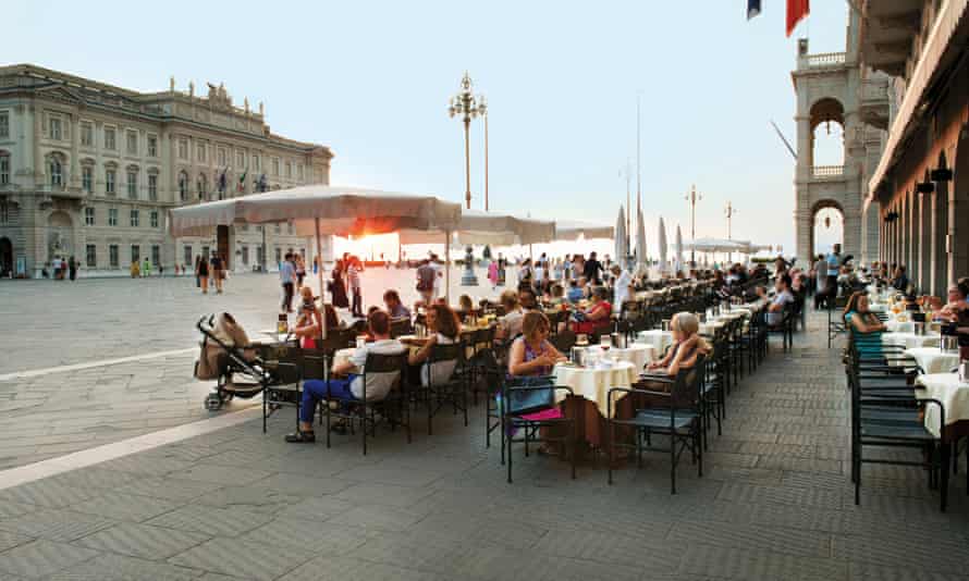 Caffè degli Specchi on the Piazza Unità d’ Italia.