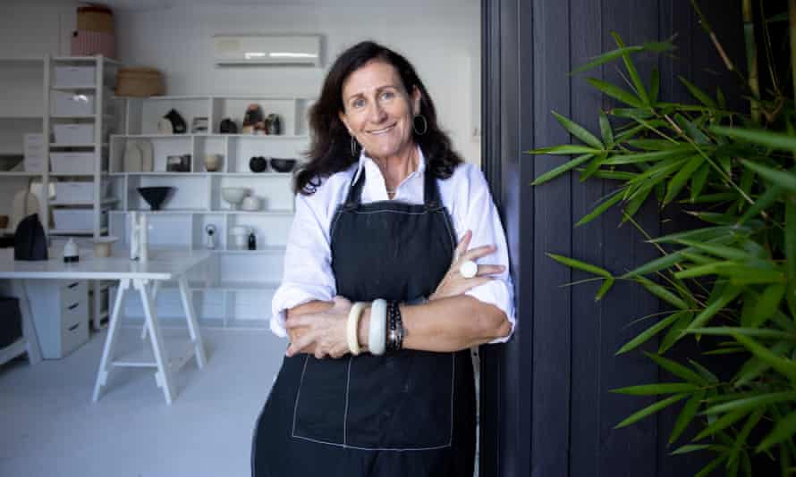 Alison Mueller in her home ceramics studio
