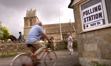 A polling station.
