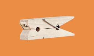 Clothes peg reading light