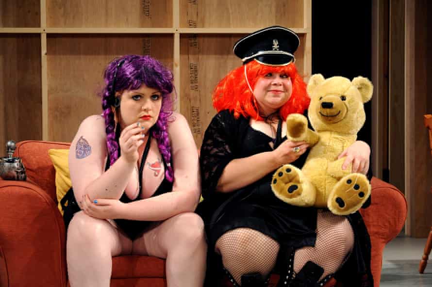 Lu Corfield (Poppy) and Debbie Chazen (Tessa) in The Girlfriend Experience at Young Vic.