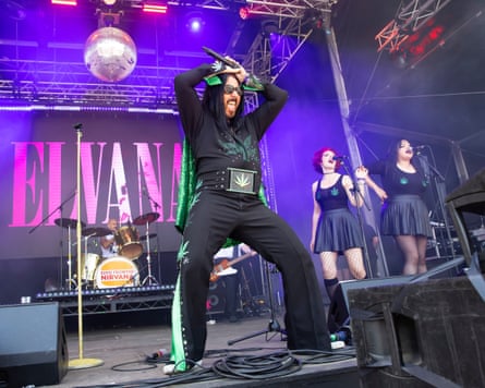 Elvana at the Greenpeace stage at Glastonbury