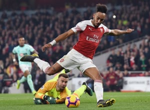 Aubameyang marks The Fourth Gunners.