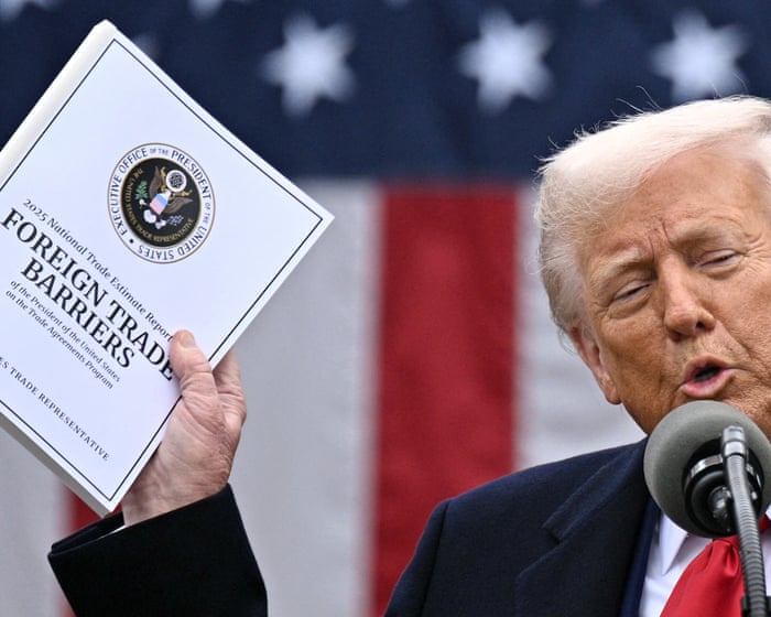 US states sue Trump administration over new tariffs on 60 trading partners — image supplied by The Guardian World's feed