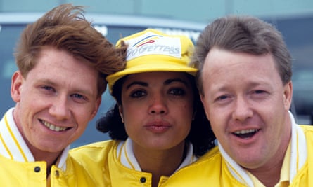 Simon Parkin, Jenny Powell and Keith Chegwin in Go Getters