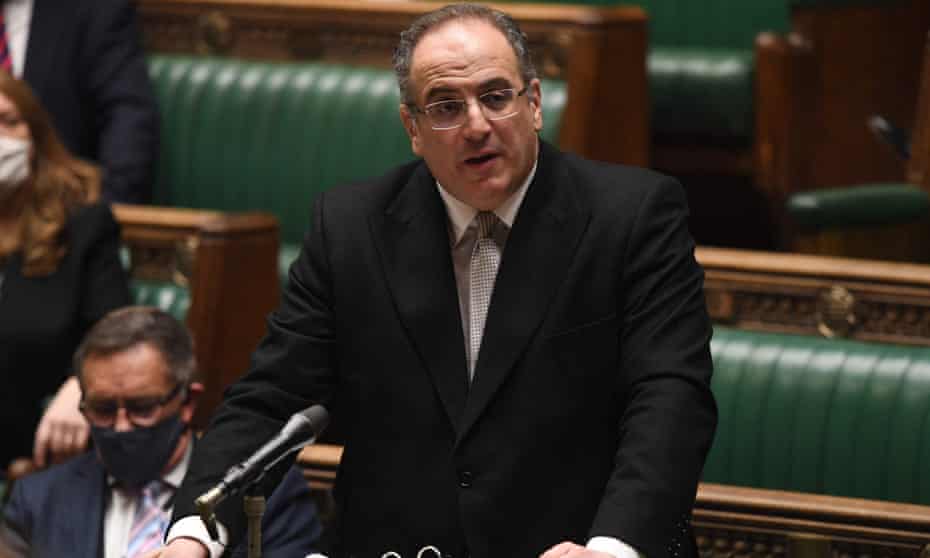 The paymaster general, Michael Ellis, standing in the House of Commons on 11 January to answer an urgent question on reports of an event held in the Downing Street Garden on 20 May 2020.