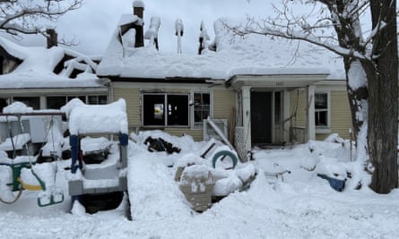 Snowy house in Vermont.