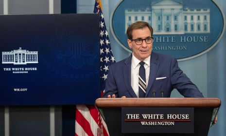 National Security Council Coordinator for strategic communications John Kirby briefs reporters at the White House about the attack on the Nova Kakhovk dam: “[We] cannot say conclusively what happened at this point” but adds that the US expects many deaths from the explosion.