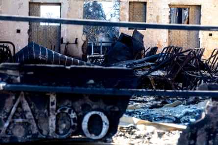 a church damaged by fire