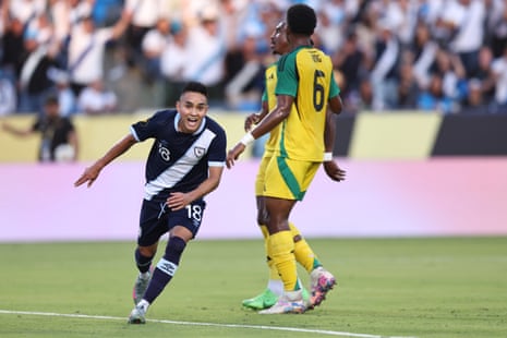 5287 Oscar Santis strike earns Guatemala first ever Gold Cup win over Jamaica | Gold Cup 2025 | The Guardian