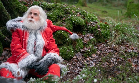 Lost in the woods … Timothy Spall as Santa in The Heist Before Christmas.
