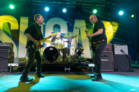 David Barbe, Malcolm Travis and Bob Mould of Sugar.