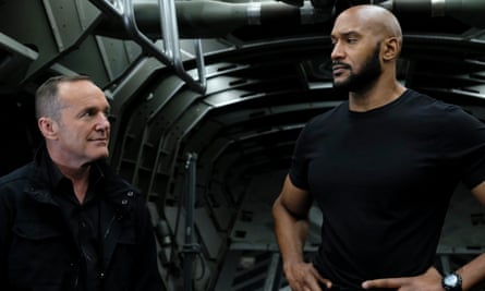 Clark Gregg as Coulson with Henry Simmons as Alphonso Mackenzie