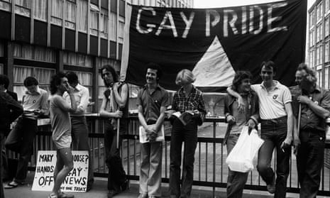 Gay Pride in July 1977: 10 years on from 1967 there were still key equality battles to be won
